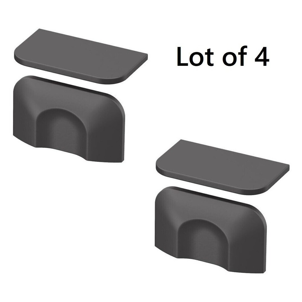 Lot of 4 IKEA BERGHALLA Handle knobs Gray 2 3/16" 603.228.56 New